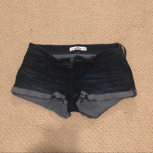 Hollister Pants - Hollister Jean Shorts Dark Blue Size 1 Great Cond.